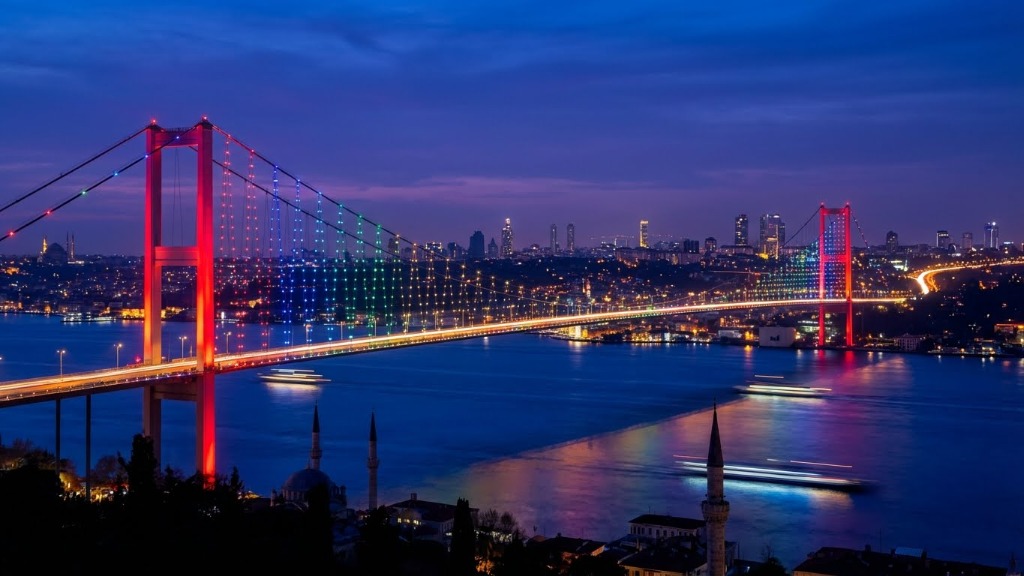 Bosphorus Bridge at Night